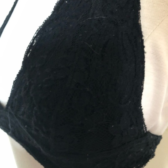 Pins and needles black lace halter bralette bra backless - Picture 6 of 7